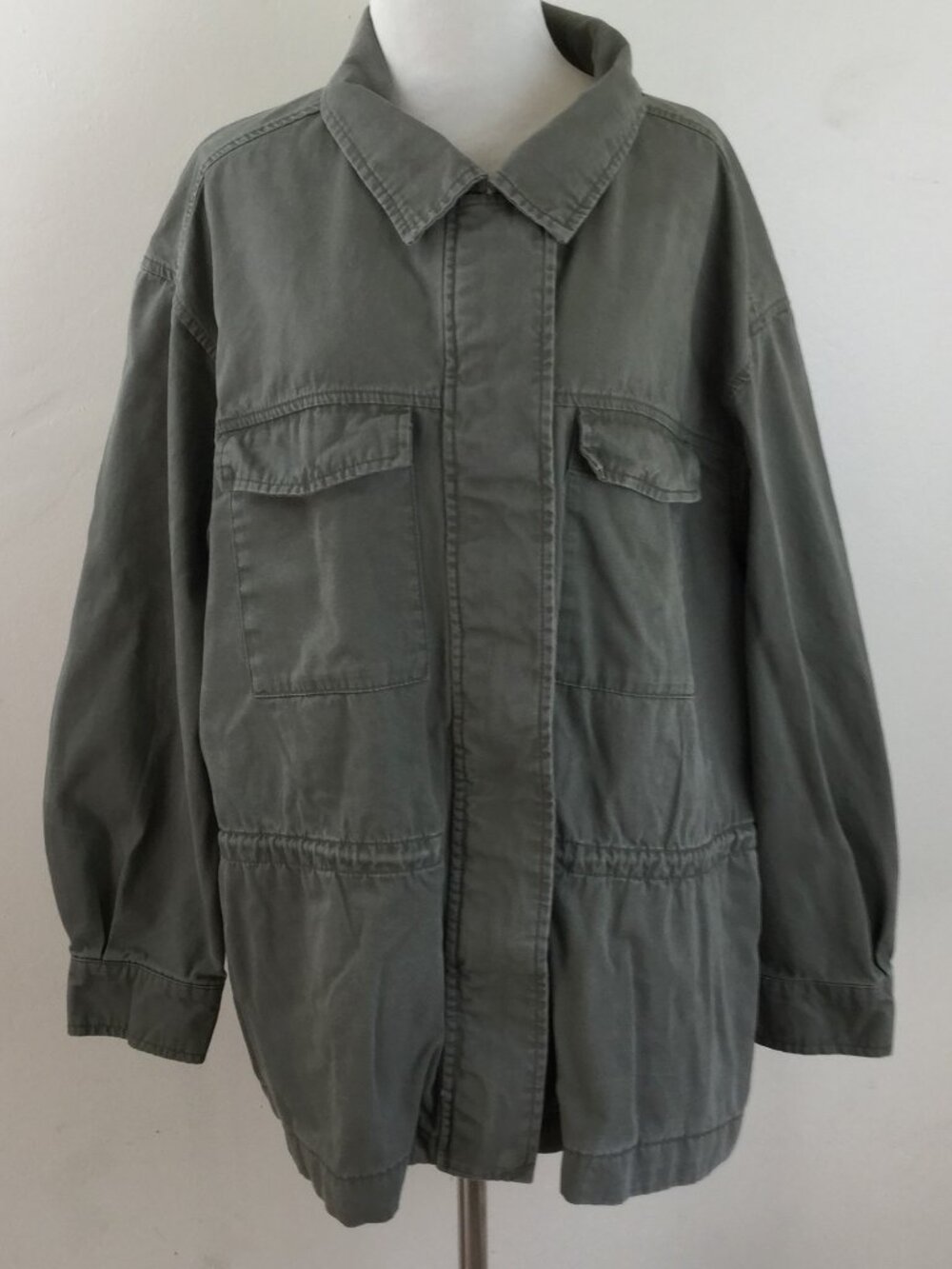 Old Navy Zip Up/Snap Button Olive Jacket xl